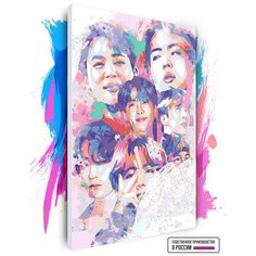 Картина по номерам на холсте BTS Арт 2, 60 х 90 см Красиво Красим