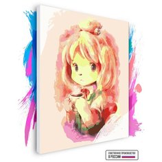 Картина по номерам на холсте Animal Crossing, 90 х 120 см Красиво Красим