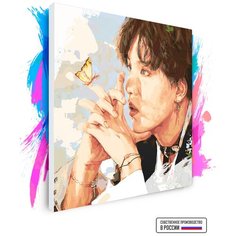 Картина по номерам на холсте BTS Suga Арт, 80 х 80 см Красиво Красим