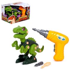 Конструктор винтовой "Тиранозавр", с электрическим шуруповёртом Woow Toys