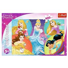 Пазл Trefl 100 деталей: Познакомьтесь с милыми принцессами