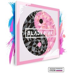 Картина по номерам на холсте Black Pink LOGO, 60 х 60 см Красиво Красим