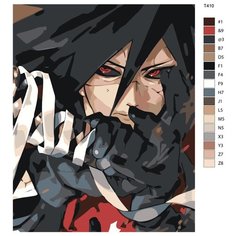 Картина по номерам Т410 "учиха мадара" 40Х50 Brushes Paints