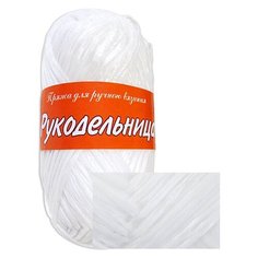 Пряжа для вязания Пехорка "Рукодельница", цвет: белый (01), 200 м, 50 г, 5 шт