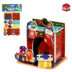 3D Конструктор фигурки «Камин» Unicon