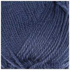 Пряжа "Гармония" 50% шерсть, 50% акрил 245м/100гр (022 джинса) 4185733 Камтекс