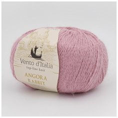 Пряжа Vento dItalia Angora Rabbit (Ангора Кролик) 29 брусника 70% пух ангорского кролика, 30% нейлон 50г 350м 5шт