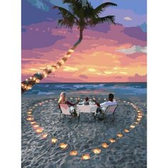 Картина по номерам Романтический ужин на песчаном пляже 40х50 см Hobby Home