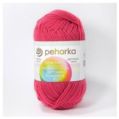 Пряжа Пехорка Детская новинка, 100 % акрил, 50 г, 200 м, 1 шт., 49 фуксия
