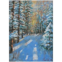Картина стразами (алмазная мозаика) 40*50 см, остров сокровищ "Январское утро", без подрам, 662586