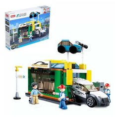 Конструктор Город «Конвейерная автомойка», 323 детали Sluban