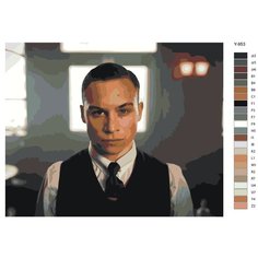 Картина по номерам Y-953 "Сериал Острые козырьки. Финн Коул - Майкл Грей" 80x100 Brushes Paints