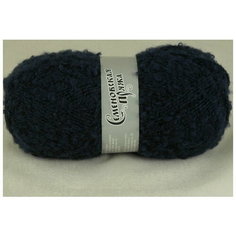 Пряжа Семеновская Curly (Карли) темно-синий (59), 50%шерсть/50%акрил, 220м, 100г, 1шт