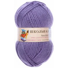 Пряжа Пехорка Школьная баклажан (484), 100%акрил, 150м±10м, 50г, 1шт