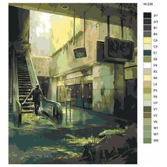 Картина по номерам W-239 "Заброшенный торговый центр" 70x90 Brushes Paints
