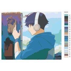 Картина по номерам W-315 "Аниме пузырь. xибики" 70x90 Brushes Paints