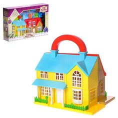 Дом для кукол "Уют" складной, с фигурками и аксессуарами Нет бренда