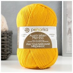 Пряжа "Австралийский меринос" 95%меринос. шерсть,5% акрил объёмный 400м/100гр (340-Листопад) Пехорка