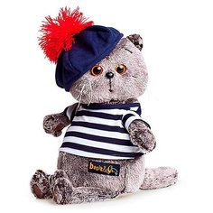 Мягкая игрушка Басик в тельняшке и берете , 25 см Basik&Co