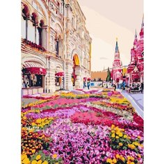Картина по номерам Розовая клумба 40х50 см Hobby Home