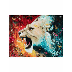 Картина по номерам Звериный оскал 40х50 см Hobby Home