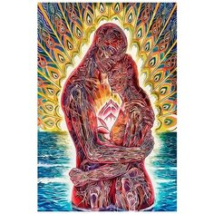 Картина по номерам на холсте эзотерика души тела космоса провидения таинств йога - 6837 В 60X40