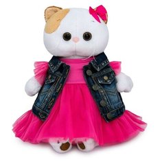 Мягкая игрушка «Ли-Ли в джинсовом жилете и розовом платье», 24 см Basik&Co