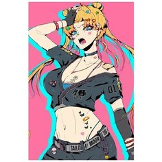 Картина по номерам на холсте Аниме Сэйлор Мун - 7674 В 60x40