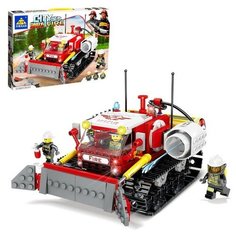 Конструктор пожарные «Гусеничный вездеход», стреляет водой, 298 деталей Нет бренда