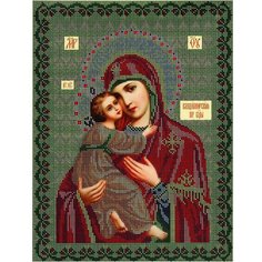 Набор для вышивания бисером Икона Владимирская 27 x 36 см GALLA COLLECTION И001