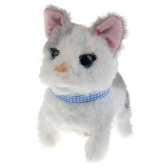 Интерактивная мягкая игрушка Мой питомец Котёнок Джесси, белый/серый