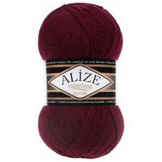 Пряжа Alize Superlana Classic (57 бордо) 5 шт.