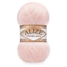 Пряжа Alize Angora Gold, 20 % шерсть, 80 % акрил, 100 г, 550 м, 1 шт., 271 жемчужно-розовый