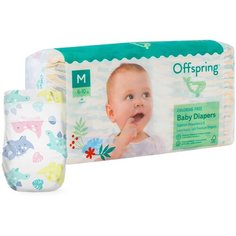 Offspring подгузники M, 6-10 кг, 42 шт., динозавры