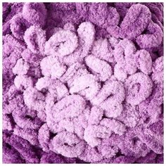 Пряжа "Puffy fine ombre batik" 100процентов микрополиэстер 73м/500г (7277 фиолетовый) Alize