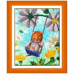 Набор для вышивания «На качельках», 14x18 см, Паутинка