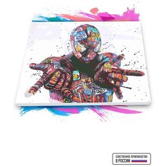 Картина по номерам на холсте Spider Street Art, 70 х 80 см Красиво Красим