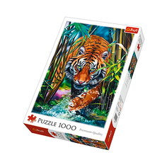Пазл Trefl 1000 деталей: Хищный тигр