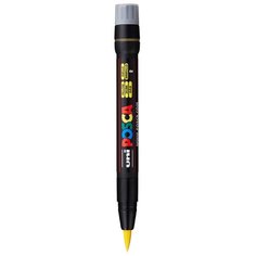 Маркер UNI POSCA PCF-350, жёлтый, кисть
