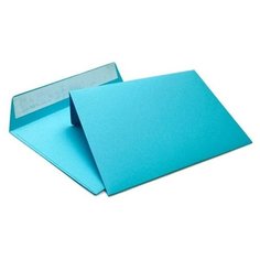 Конверт из цветной бумаги С5 (162*229) голубой. 100 шт Pack24
