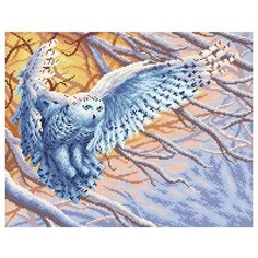 МС-072 Алмазная мозаика Полярная сова 48*38 см Brilliart М.П.Студия