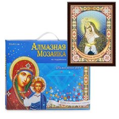Алмазная мозаика 30х40 "Икона №29" с подр. c частич. заполн. (блест) Рыжий кот