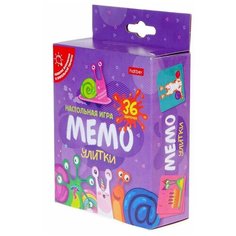 Игра настольная Hatber "Улитки" мемо, 36 карточек (арт. 326899)