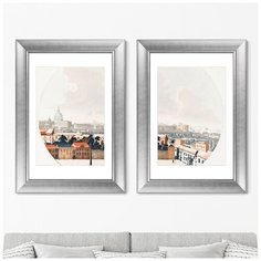 Набор из 2-х репродукций картин в раме View of Rome, 1688г. Размер картины: 50,5х70,5см Art No More