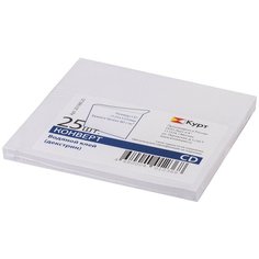 Конверты для CD/DVD (125х125 мм) без окна, бумажные, клей декстрин, комплект 25 шт, 201060.25 Курт