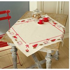 PN-0149144 Набор для вышивания крестом (скатерть) Vervaco Afternoon Tea or a Small Get Together За чашечкой кофе