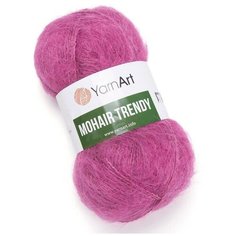 Пряжа для вязания YarnArt Mohair trendy 100гр 220м (50% мохер, 50% акрил) (144 фуксия), 5 мотков