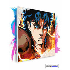 Картина по номерам на холсте Jojos Bizarre Adventure - Jonathan Joestar - Невероятные приключения ДжоДжо - Джонатан Джостар, 40 х 40 см Красиво Красим