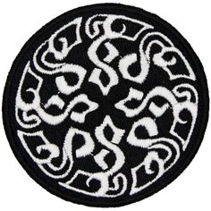 Нашивка, патч, шеврон "Узор в Круге" 70x70mm PTC181 22 ПИНГВИНА