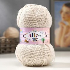 ALIZE Пряжа "Sekerim Baby" 100% акрил 320м/100гр (599 слоновая кость)